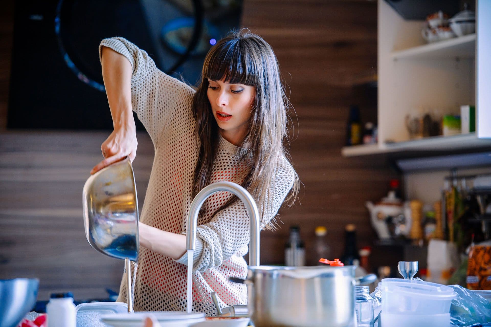 Woman Baking in Kitchen
